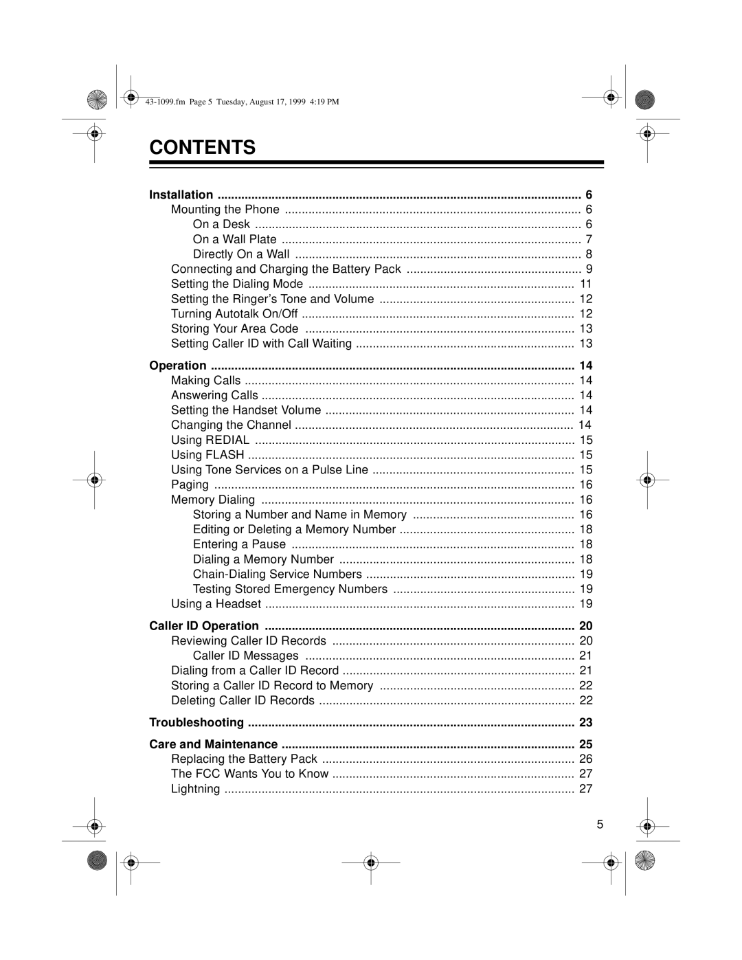 Radio Shack ET-929 owner manual Contents 