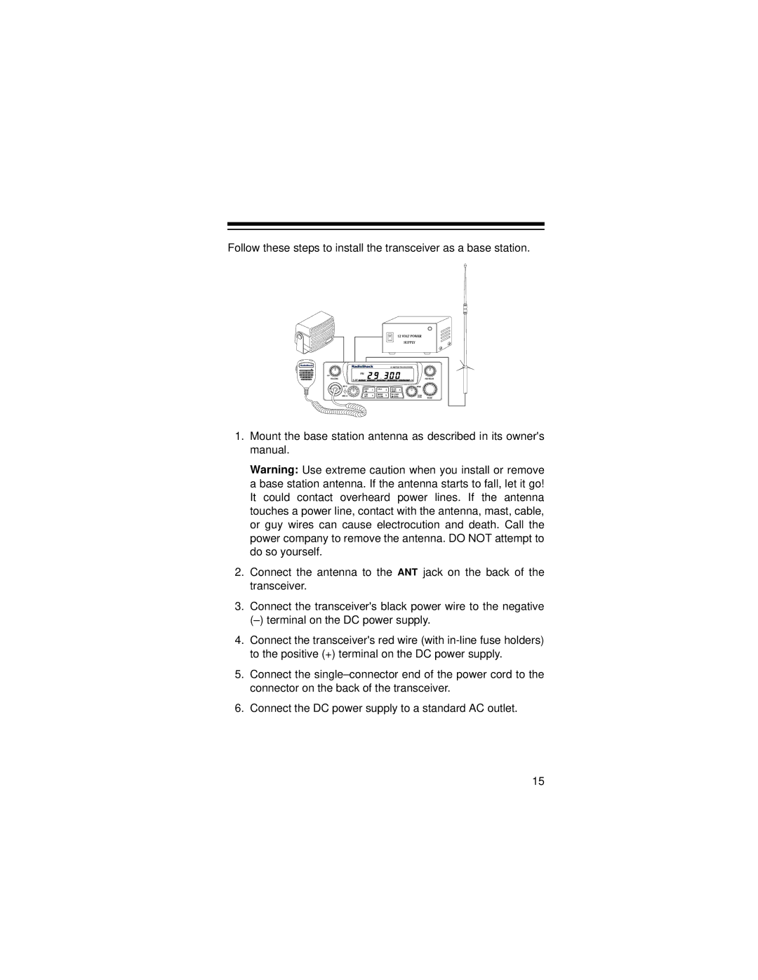 Radio Shack HTX-10 owner manual 