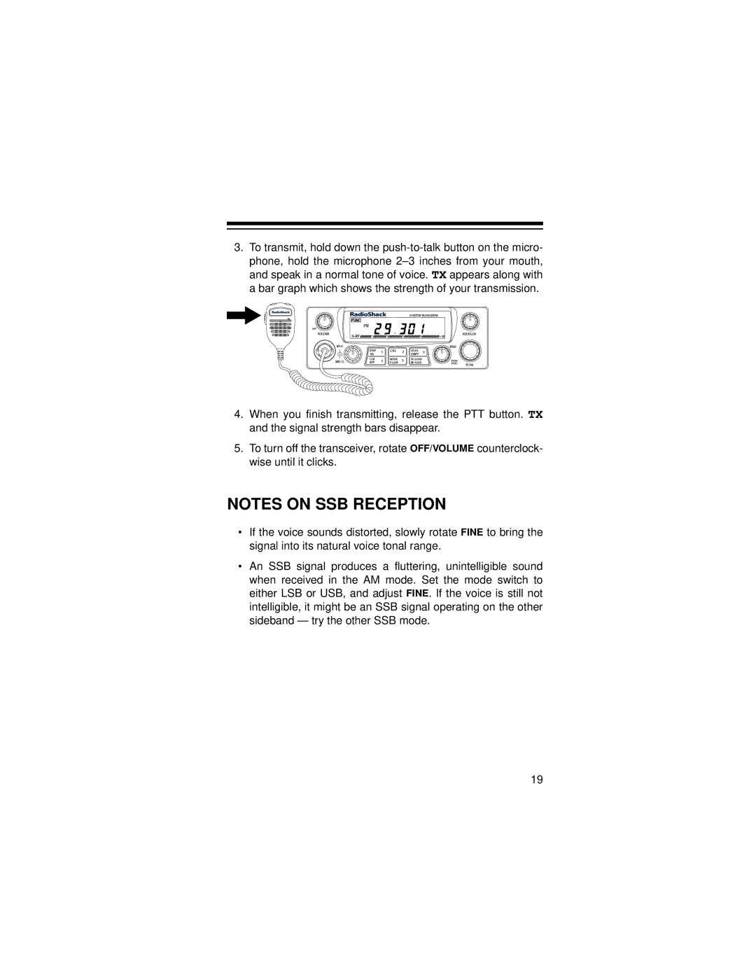 Radio Shack HTX-10 owner manual 