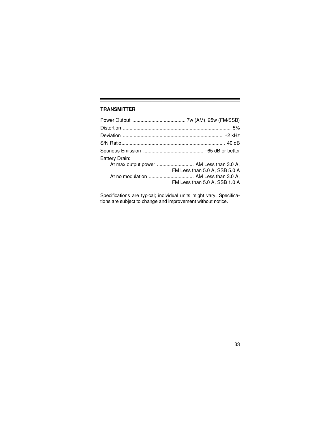 Radio Shack HTX-10 owner manual Transmitter 