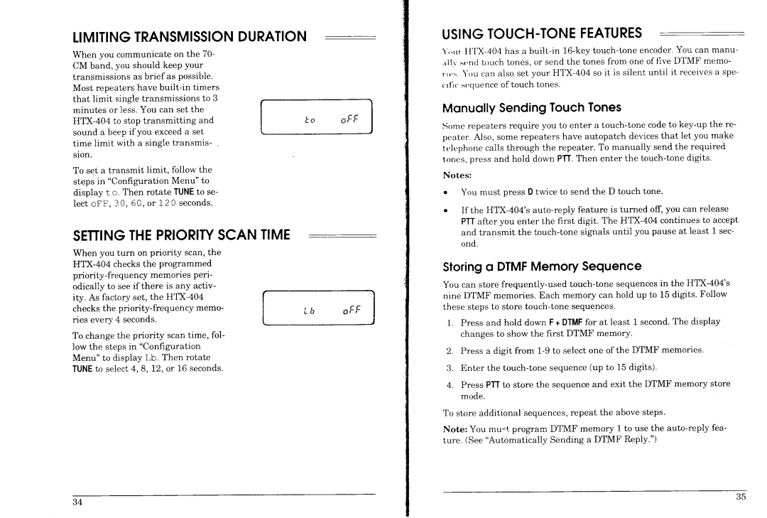 Radio Shack HTX-404 manual 