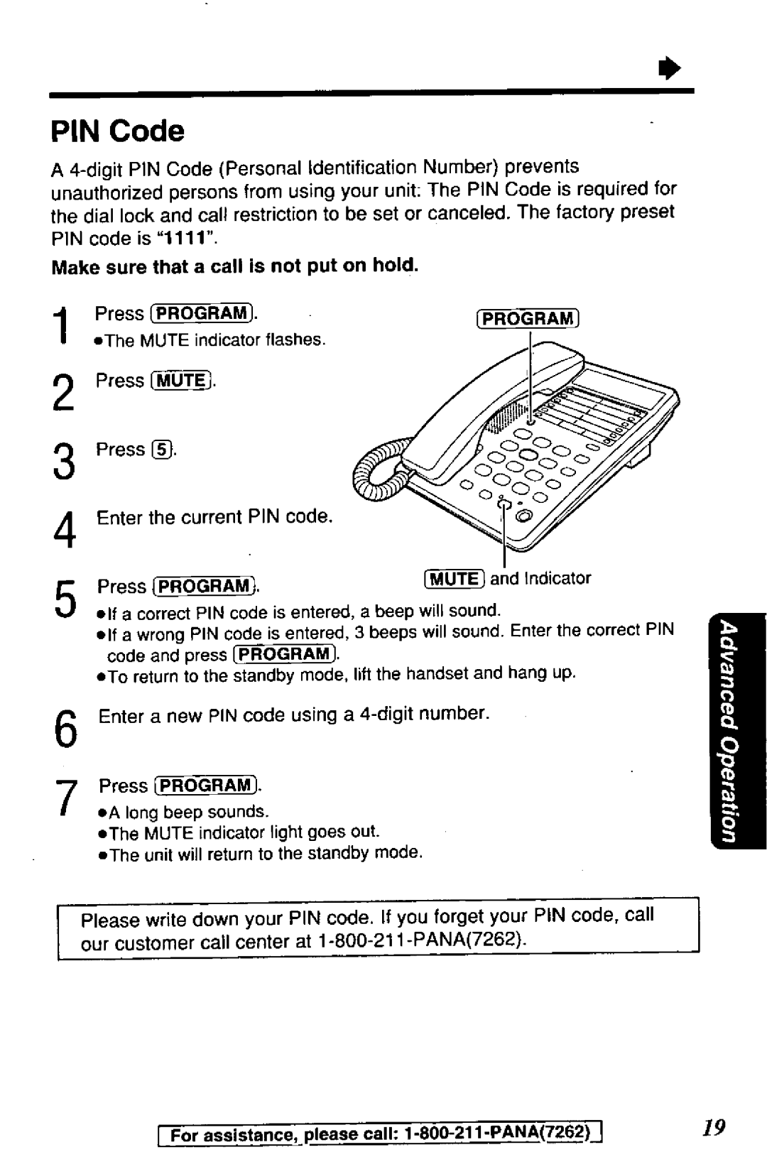 Radio Shack KX-TS105B, KX-TS105W manual 