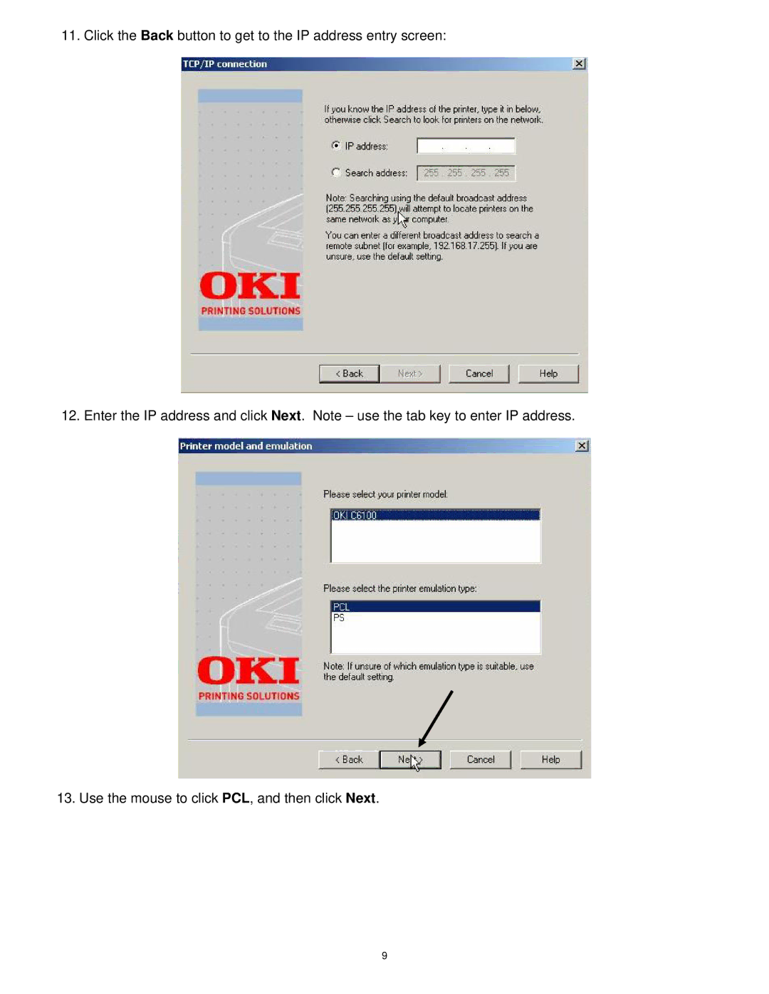 Radio Shack Okidata C6100 manual 