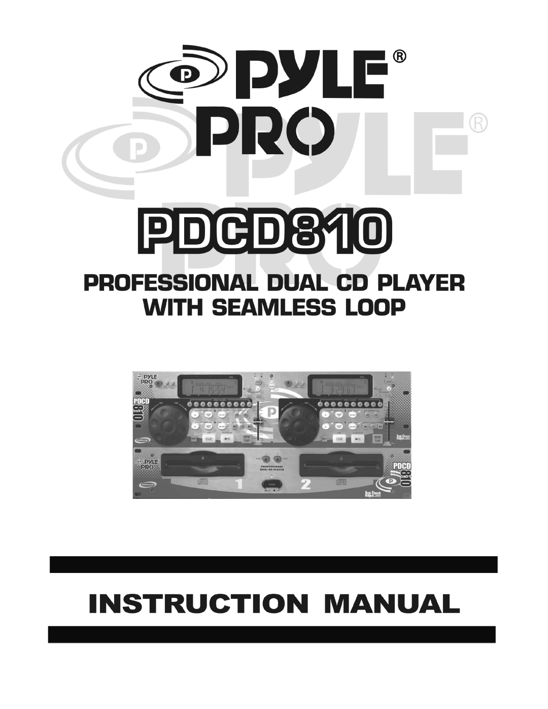 Radio Shack PDCD810 manual 