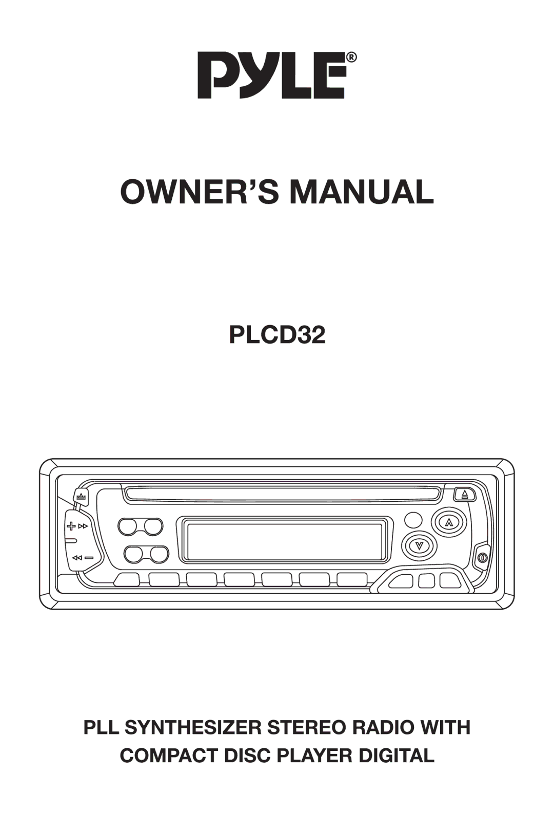 Radio Shack PLCD32 owner manual 