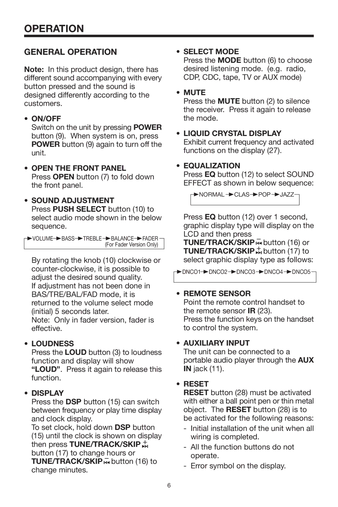 Radio Shack PLCDCS 200 owner manual General Operation 