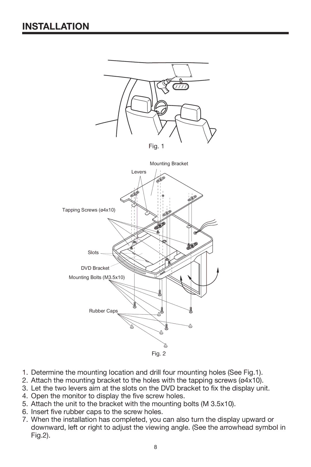 Radio Shack PLRDVD7 owner manual Installation 