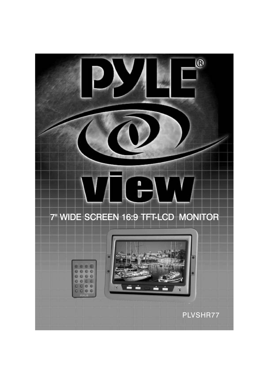 Radio Shack PLVSHR77 manual WIDE SCREEN 169 TFT-LCD MONITOR 