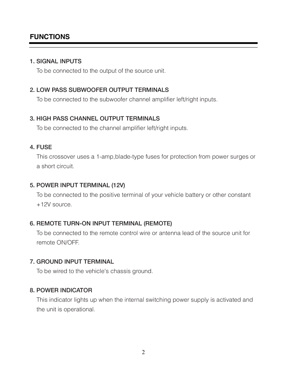 Radio Shack PLXR5 manual Functions 