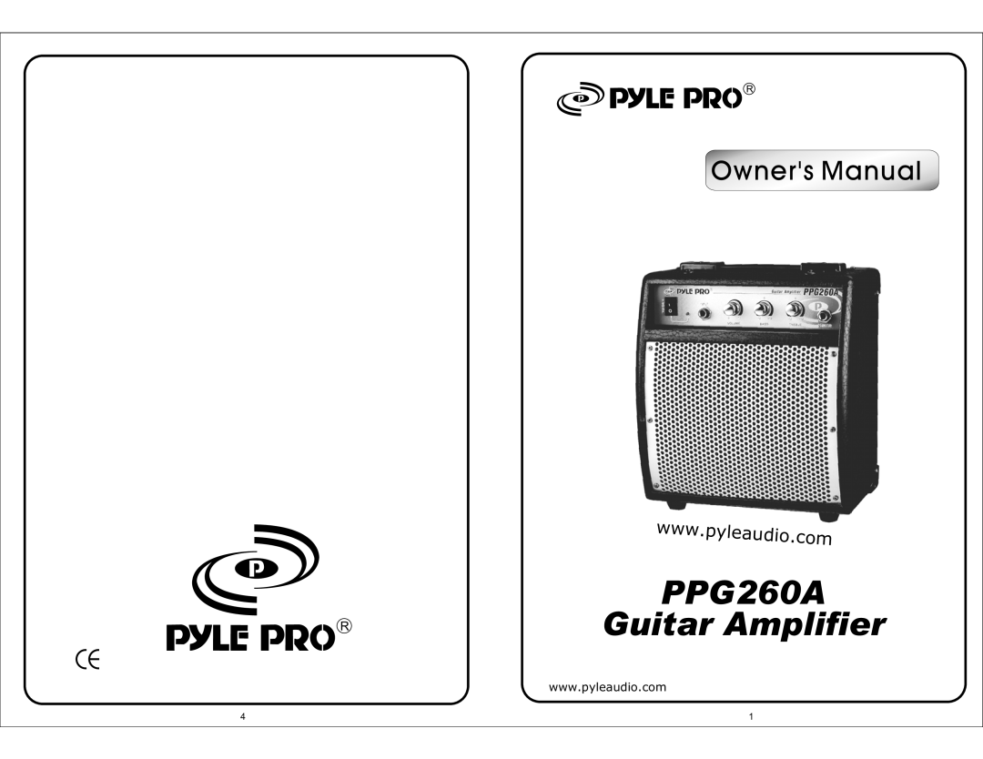 Radio Shack PPG260A owner manual Guitar Amplifier 