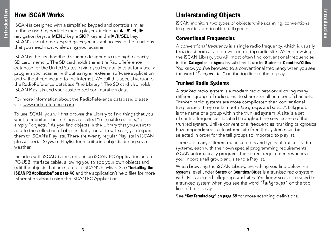 Radio Shack PRO-107, 20-107 manual How iSCAN Works, Understanding Objects, Conventional Frequencies, Trunked Radio Systems 