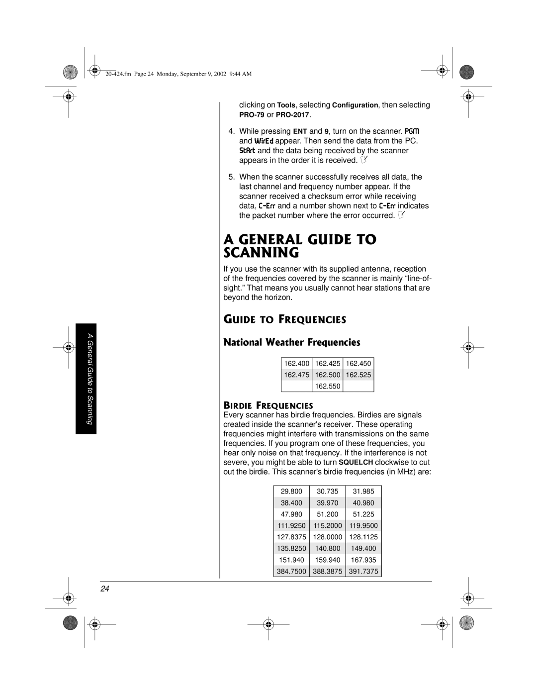 Radio Shack PRO-2018 manual #04#.7+&61 5%#00+0, 0CVKQPCN9GCVJGTTGSWGPEKGU 