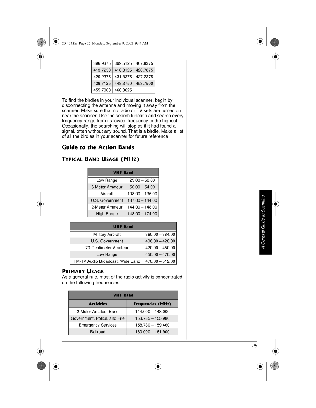 Radio Shack PRO-2018 manual Wkfgvqvjg#Evkqp$Cpfu, 62+%#.$#0&75#*/*+ 