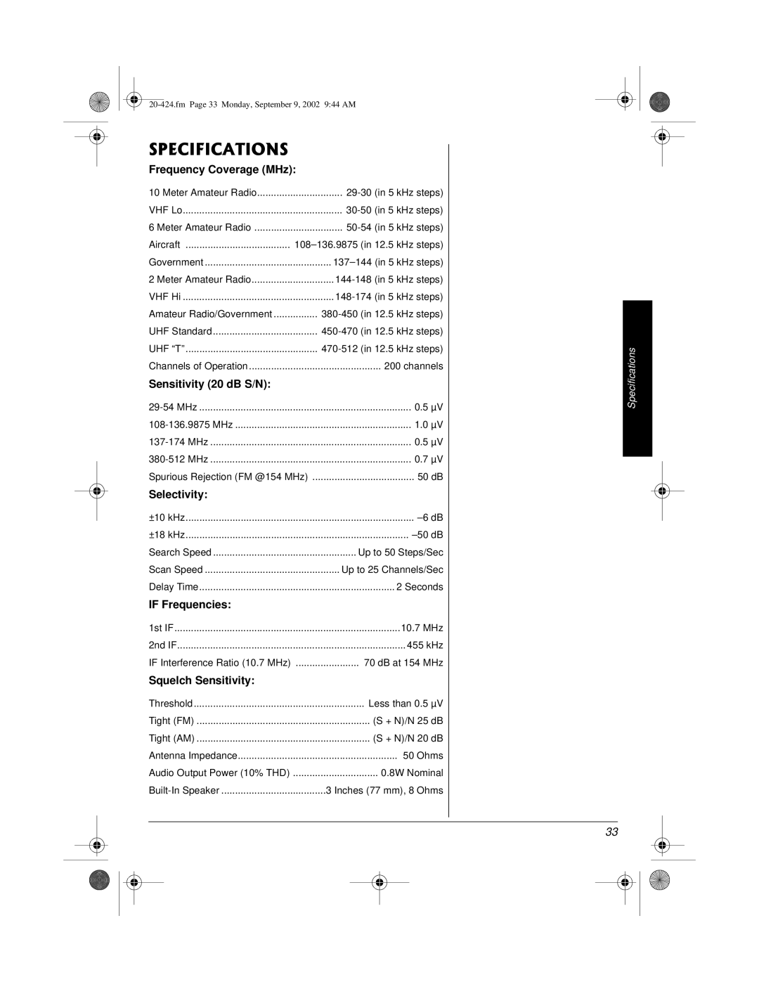 Radio Shack PRO-2018 manual 52%++%#6+105 