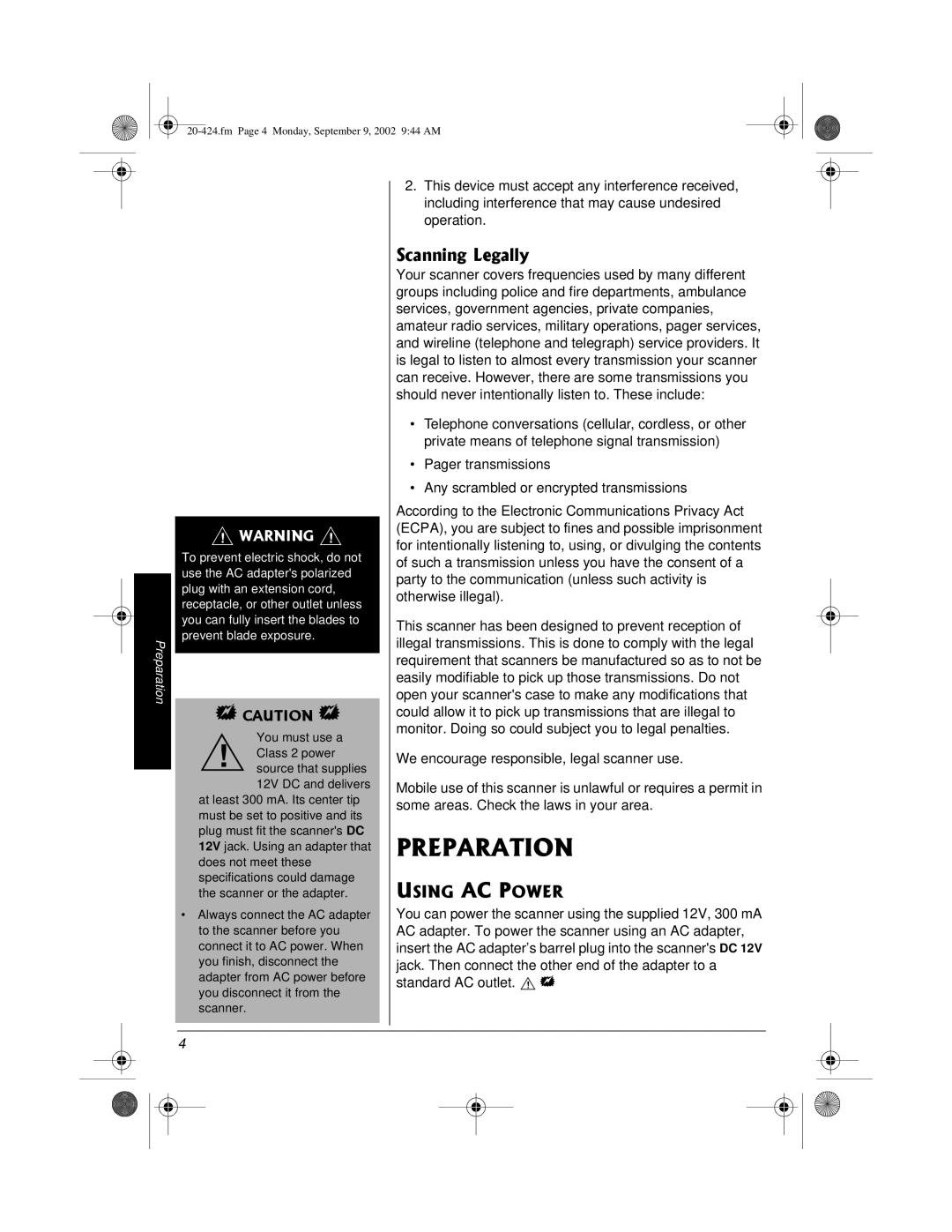 Radio Shack PRO-2018 manual 242#4#6+10, 5ECPPKPI.GICNN 