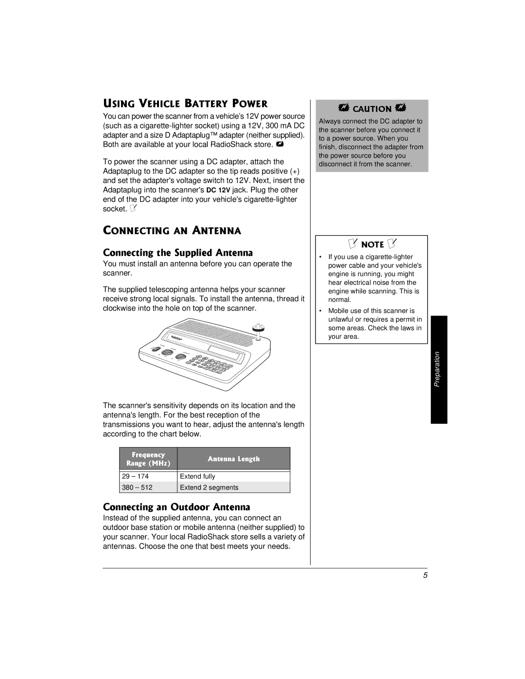 Radio Shack PRO-2018 owner manual QPPGEVKPIVJG5WRRNKGF#PVGPPC, QPPGEVKPICP1WVFQQT#PVGPPC 