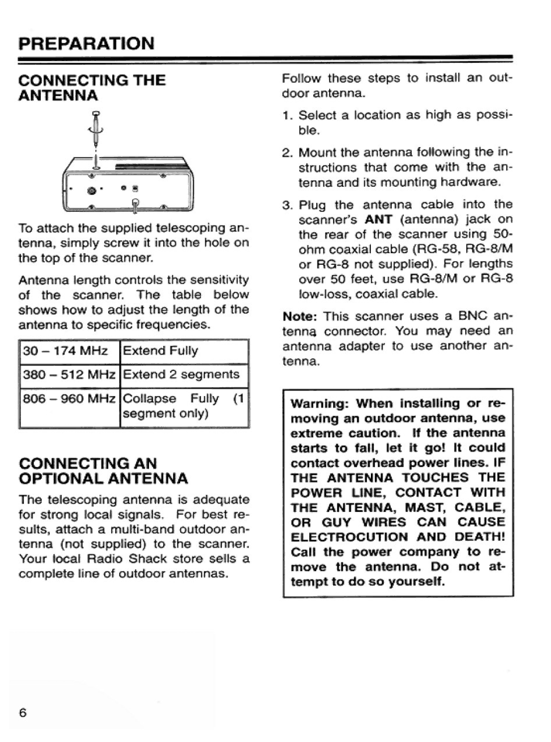 Radio Shack Pro-2032 manual 