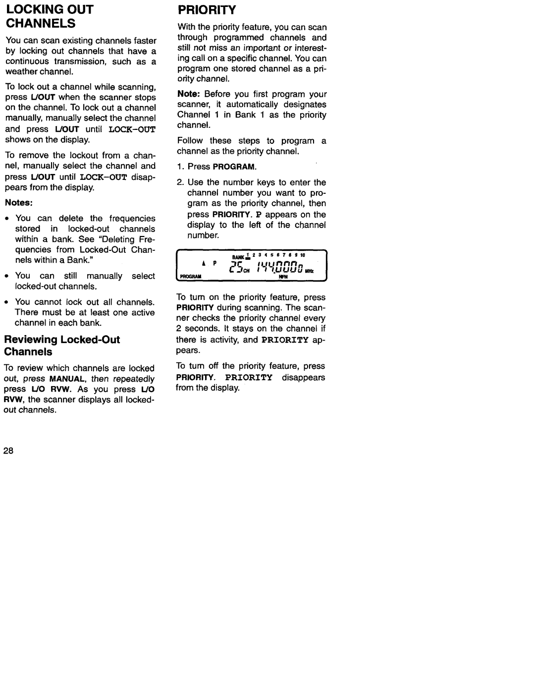 Radio Shack Pro-2035 manual 