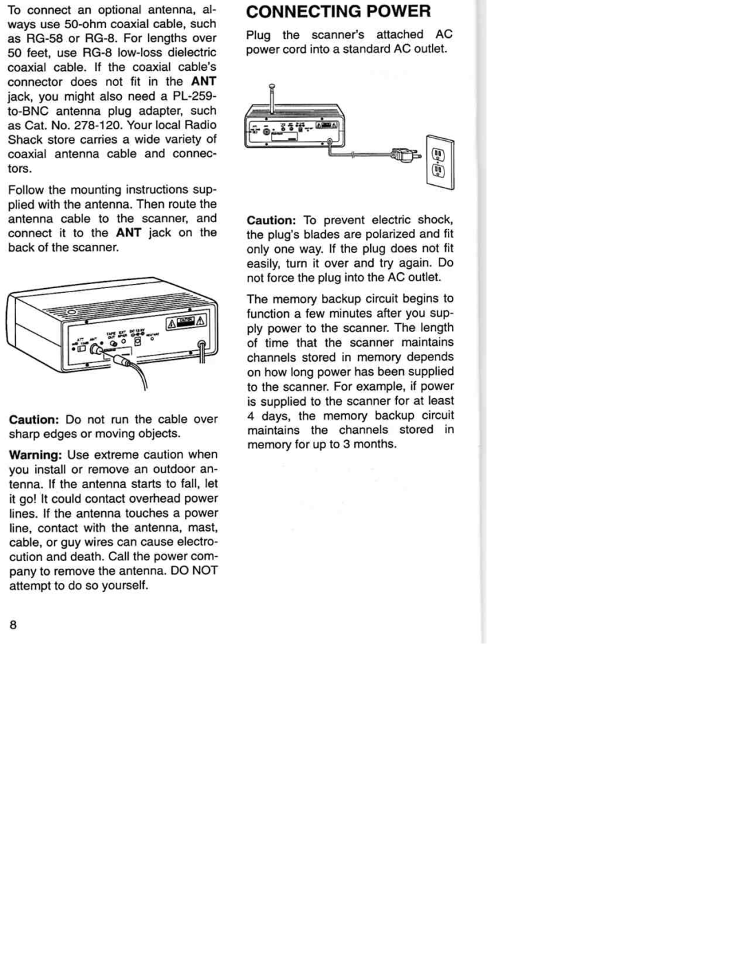 Radio Shack Pro-2035 manual 