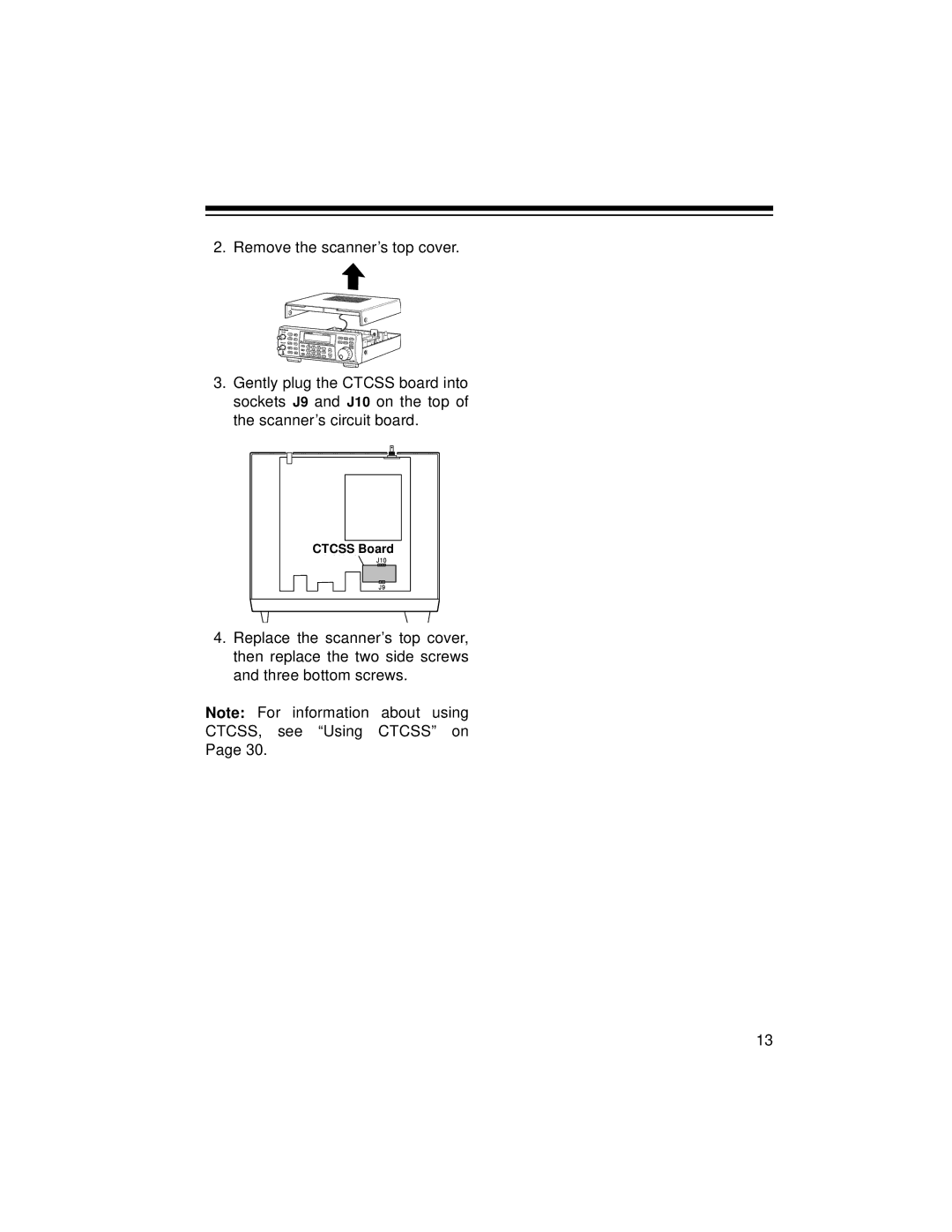 Radio Shack PRO-2045 owner manual Ctcss Board 