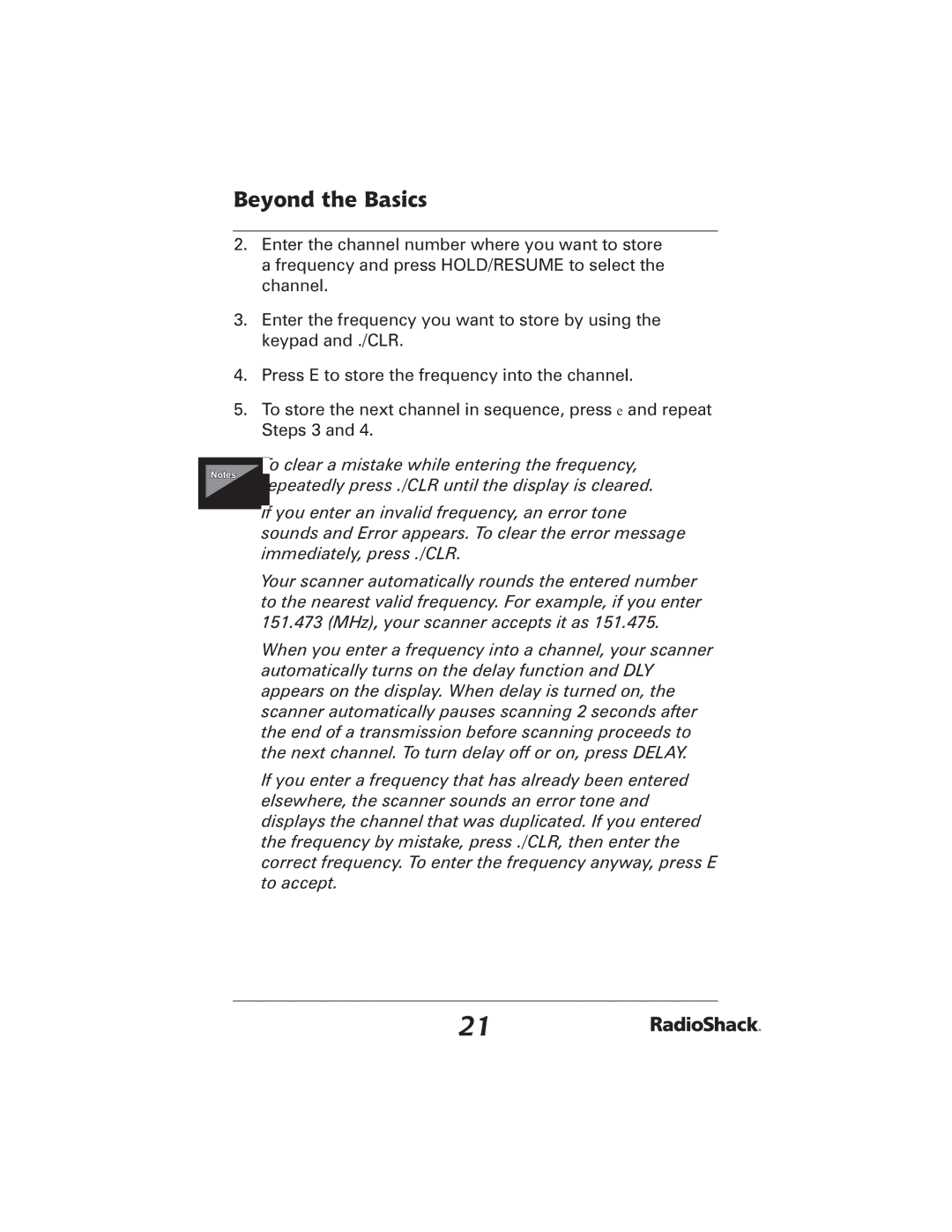 Radio Shack PRO-2051 manual Beyond the Basics 