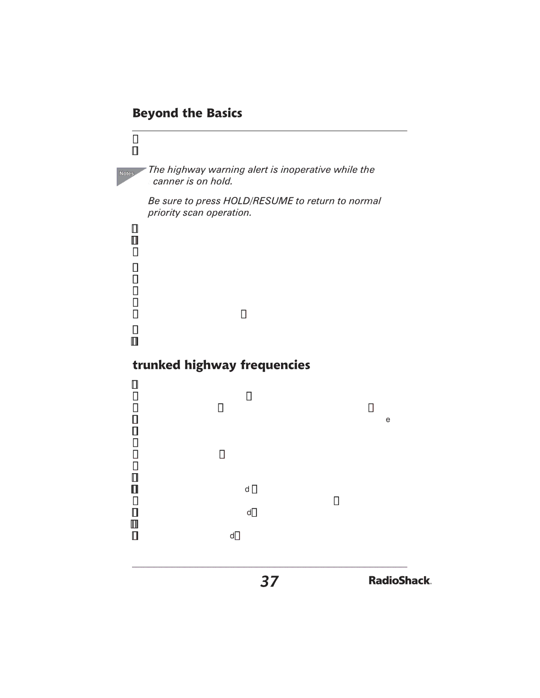 Radio Shack PRO-2051 manual Trunked highway frequencies 