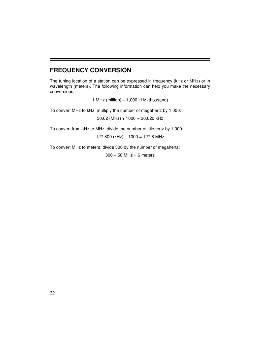 Radio Shack PRO-2056 owner manual Frequency Conversion 