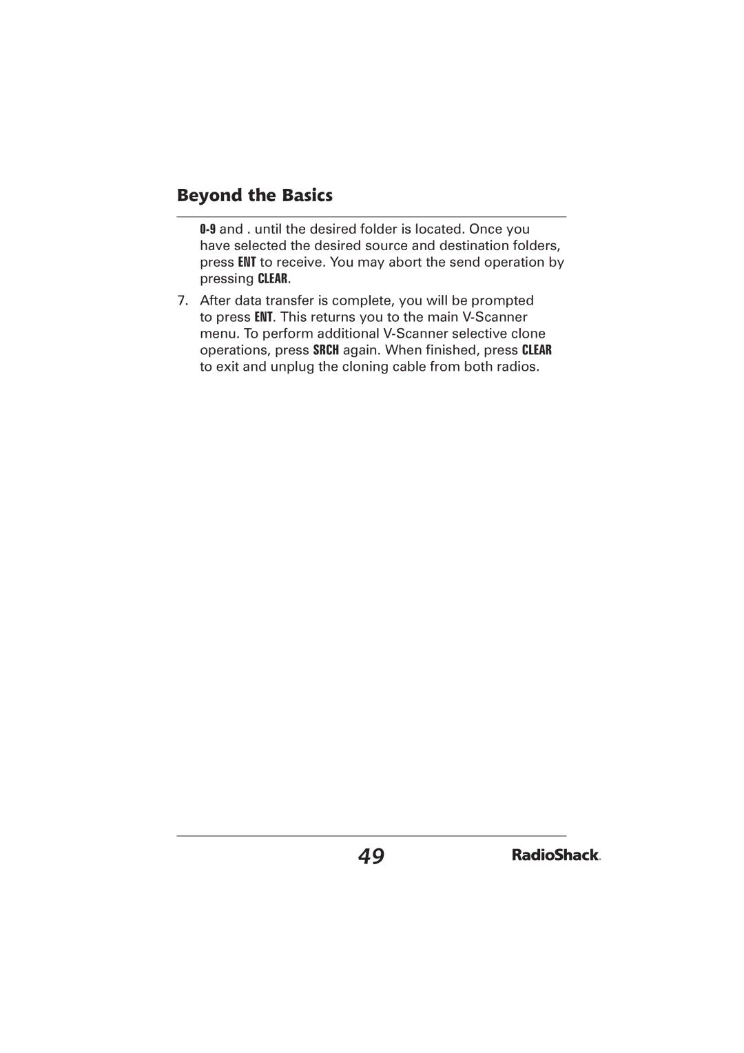 Radio Shack PRO-2096 manual Beyond the Basics 