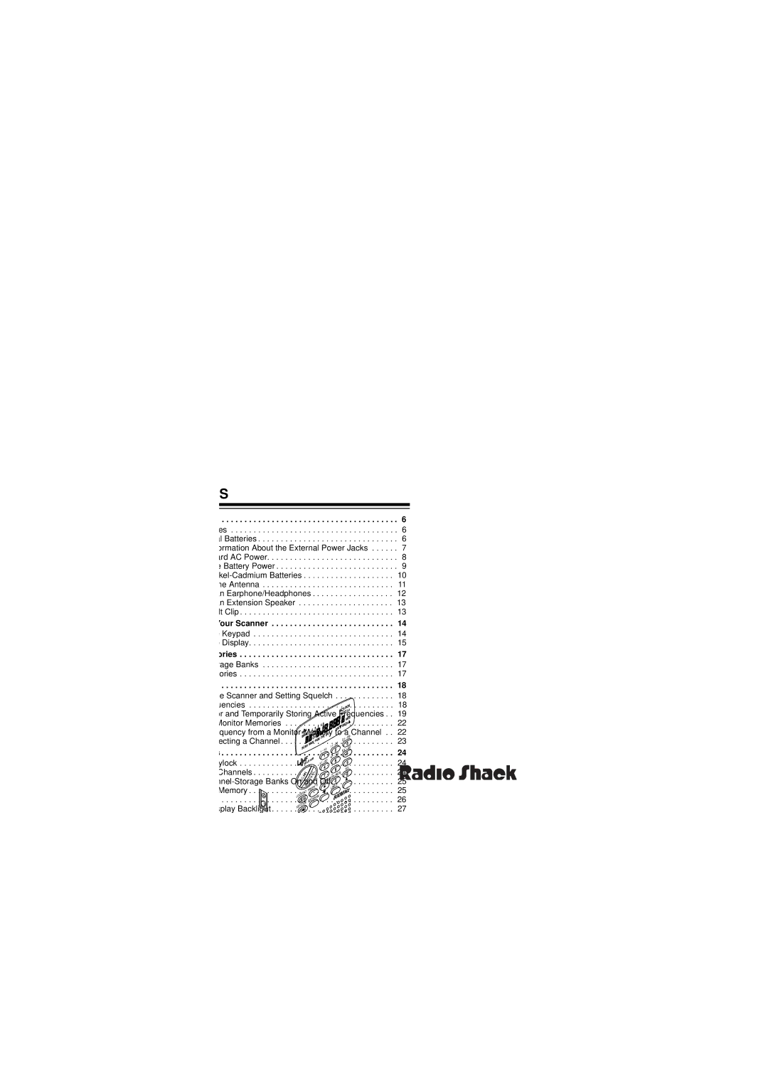 Radio Shack PRO-29 owner manual Contents 