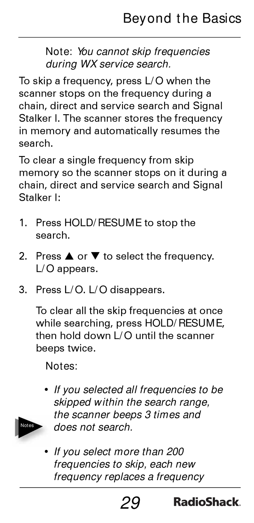 Radio Shack PRO-528 manual Beyond the Basics 