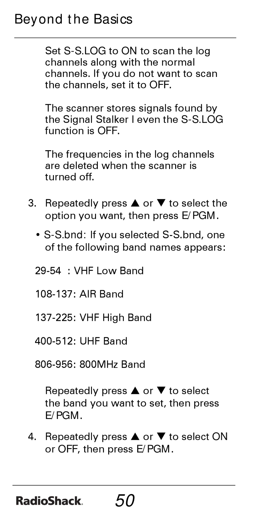 Radio Shack PRO-528 manual Pgm 