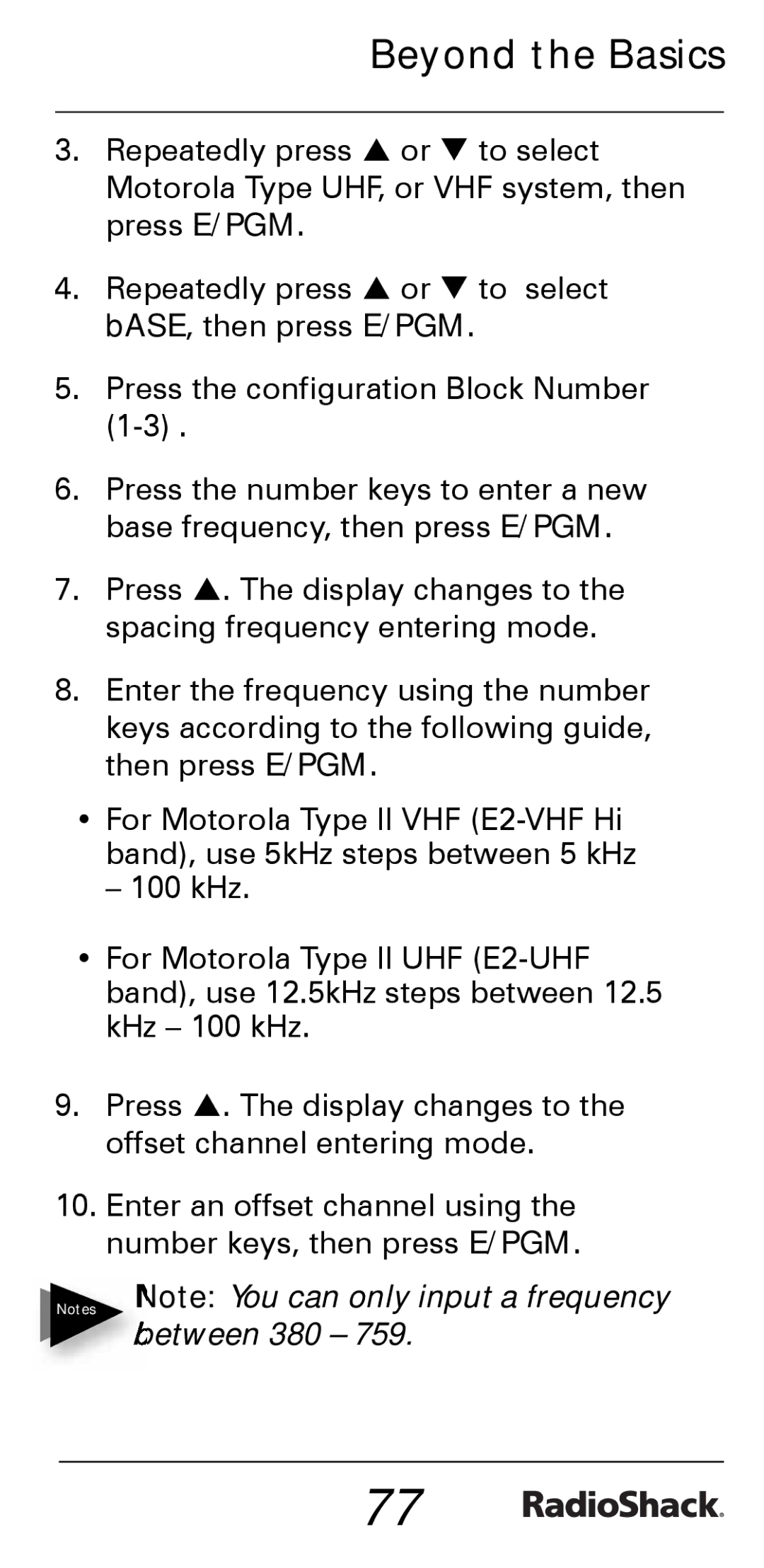 Radio Shack PRO-528 manual Beyond the Basics 