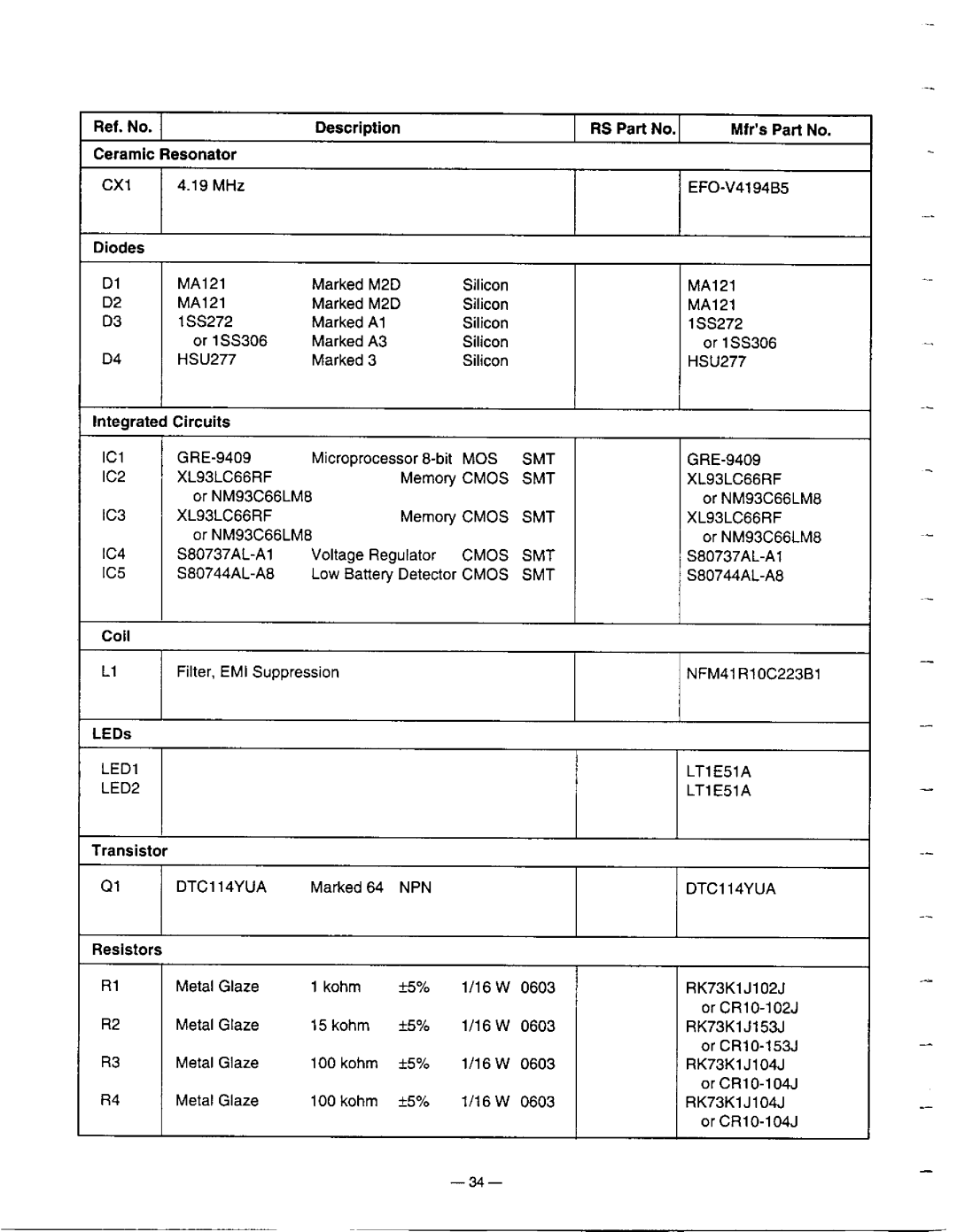 Radio Shack Pro-60 manual 