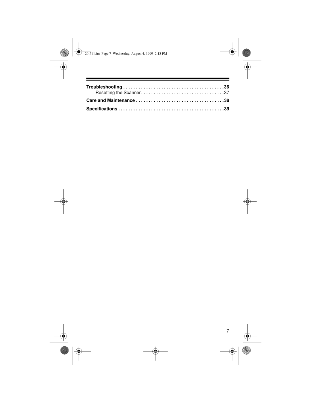 Radio Shack PRO-66 owner manual Troubleshooting 