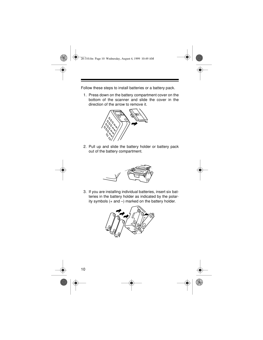 Radio Shack PRO-70 owner manual Fm Page 10 Wednesday, August 4, 1999 1049 AM 