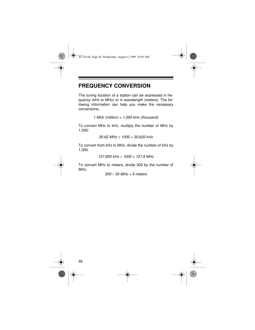 Radio Shack PRO-70 owner manual Frequency Conversion 