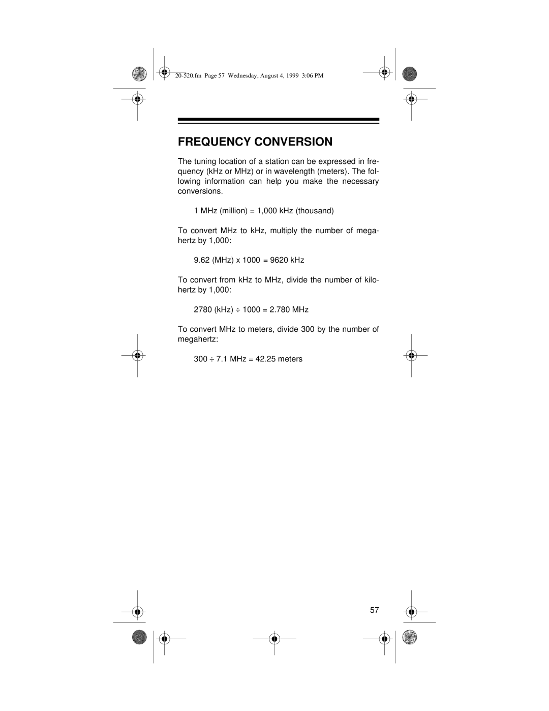 Radio Shack PRO-90 owner manual Frequency Conversion 