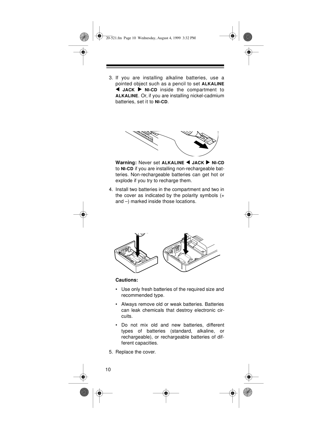 Radio Shack PRO-91 owner manual Fm Page 10 Wednesday, August 4, 1999 332 PM 