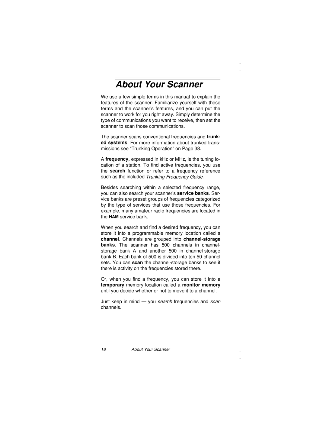 Radio Shack PRO-94 owner manual About Your Scanner 