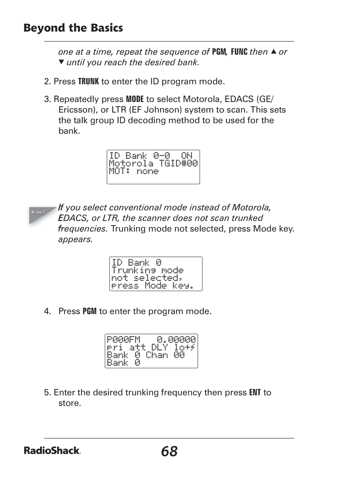 Radio Shack PRO-97 manual Beyond the Basics 