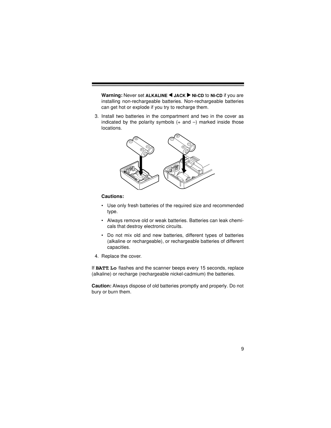 Radio Shack Race Scanner owner manual 