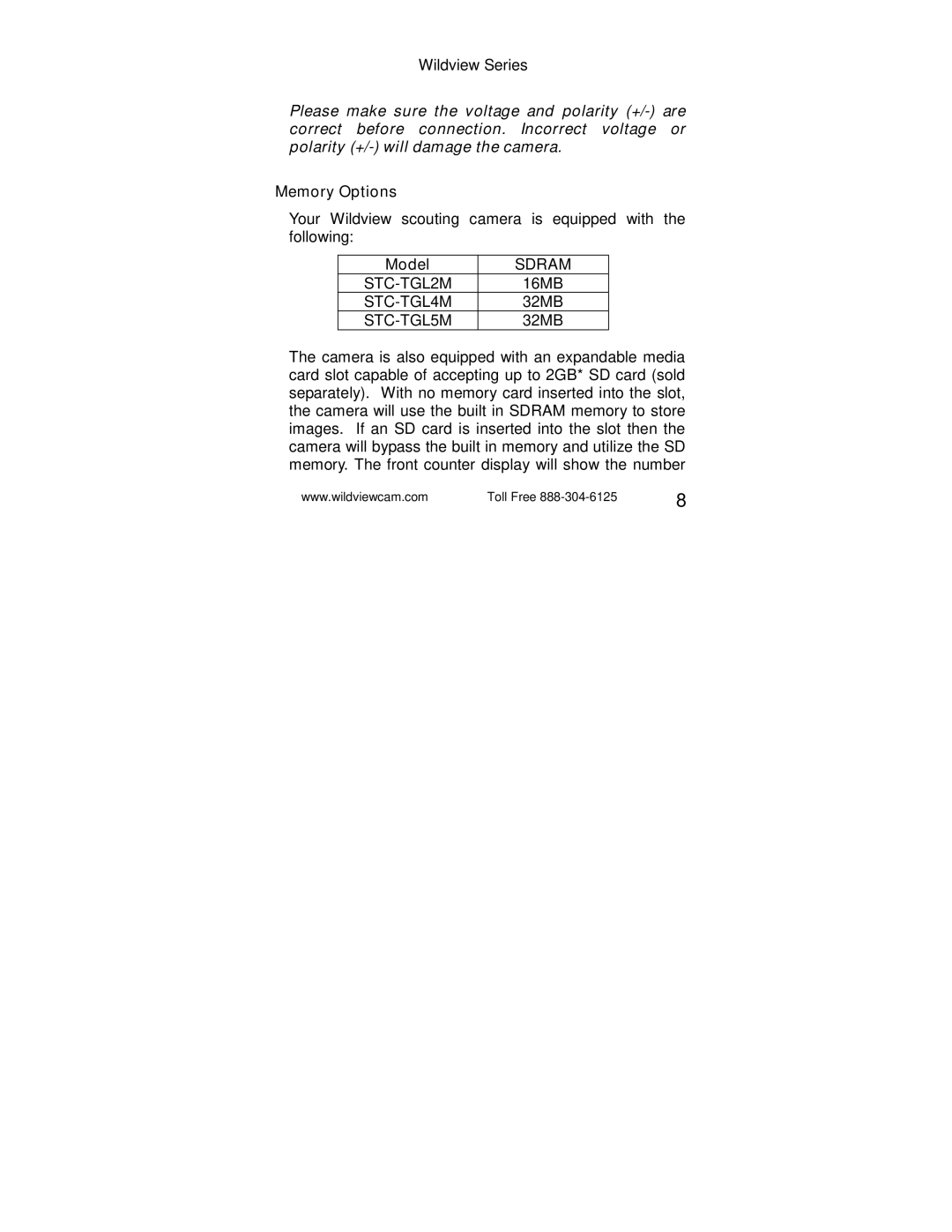 Radio Shack STC-TGL5M, STC-TGL4M, STC-TGL2M user manual Sdram 