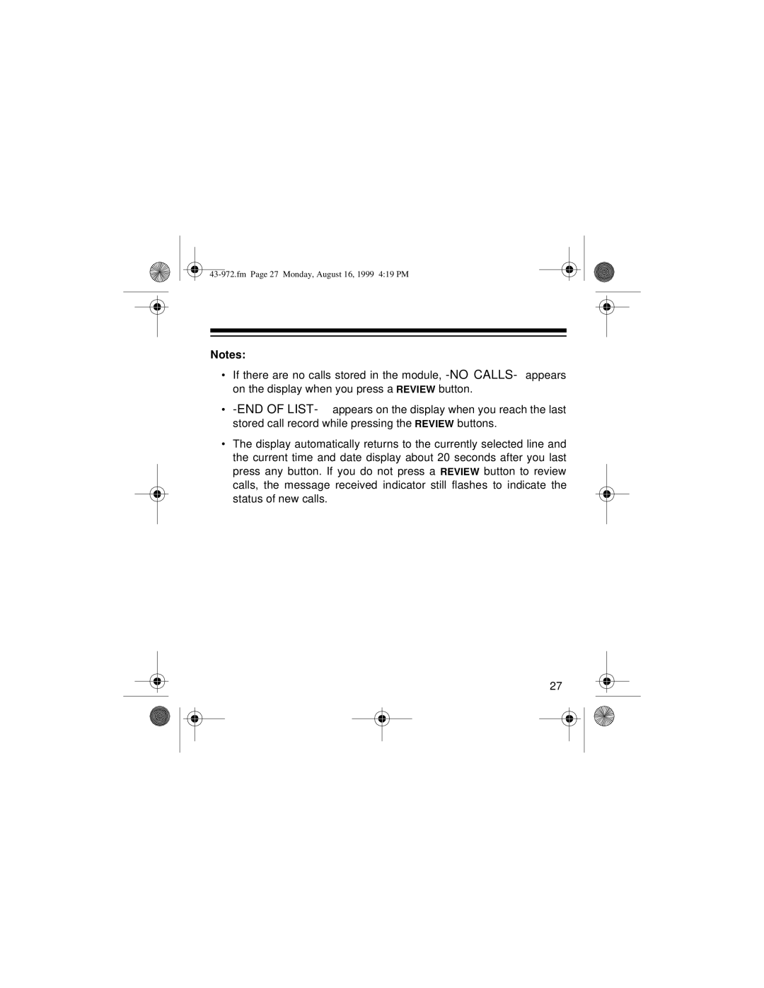 Radio Shack SYSTEM 2000 owner manual Fm Page 27 Monday, August 16, 1999 419 PM 