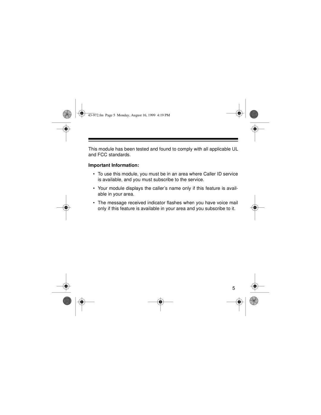 Radio Shack SYSTEM 2000 owner manual Important Information 