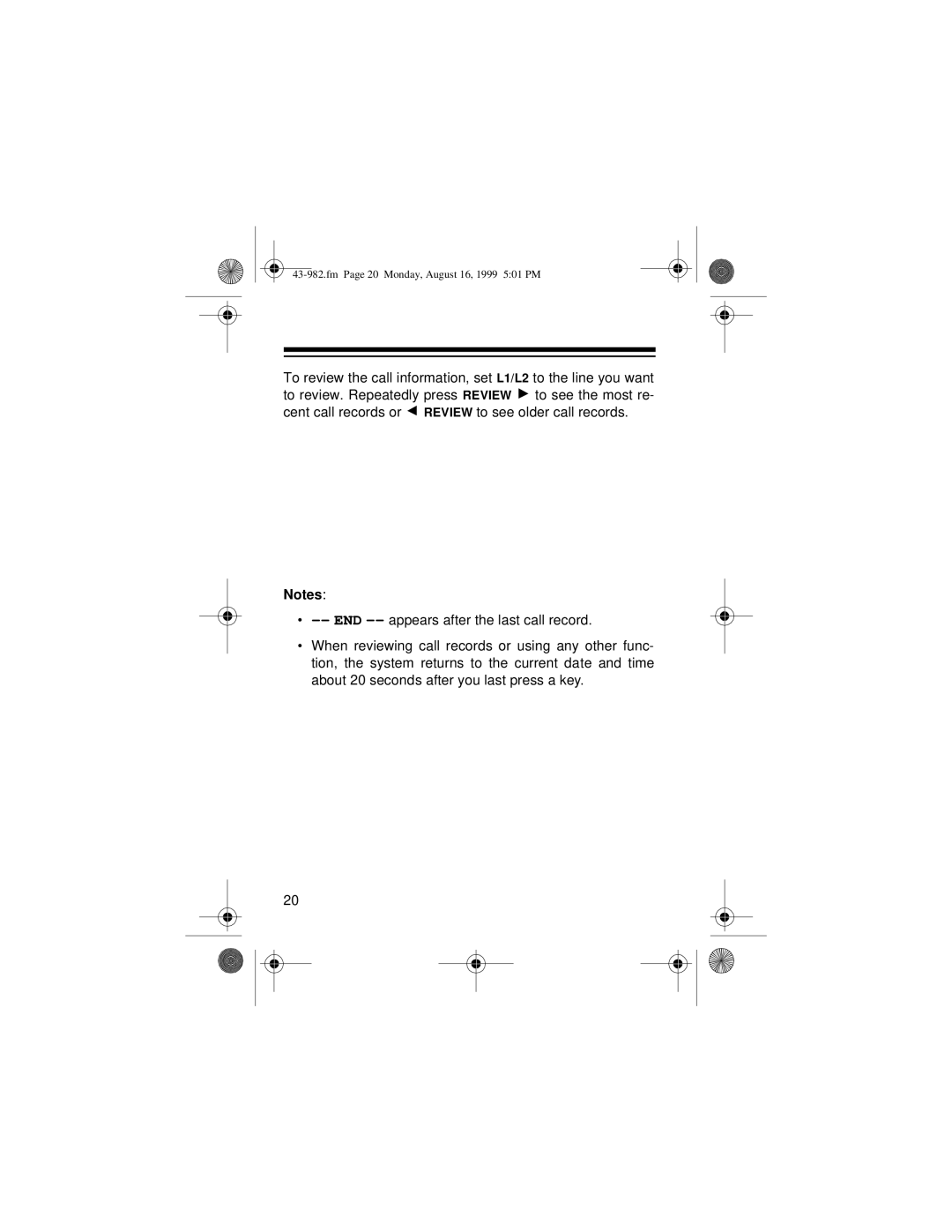 Radio Shack SYSTEM 2100 owner manual Fm Page 20 Monday, August 16, 1999 501 PM 