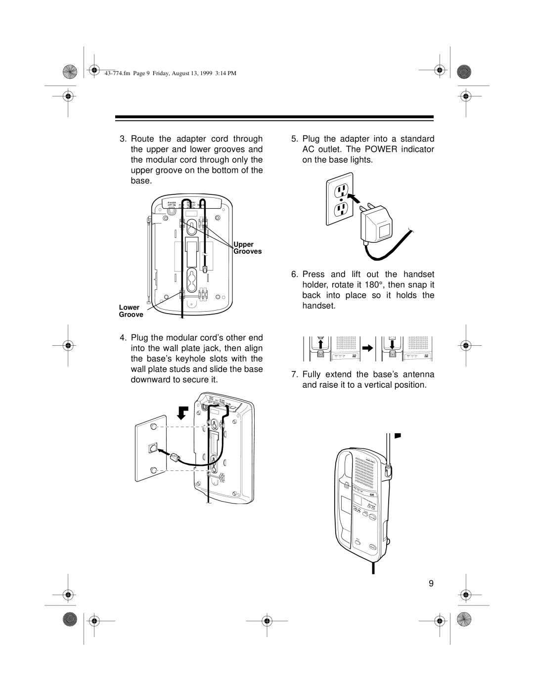 Radio Shack TAD-1015 owner manual Upper Grooves Lower 