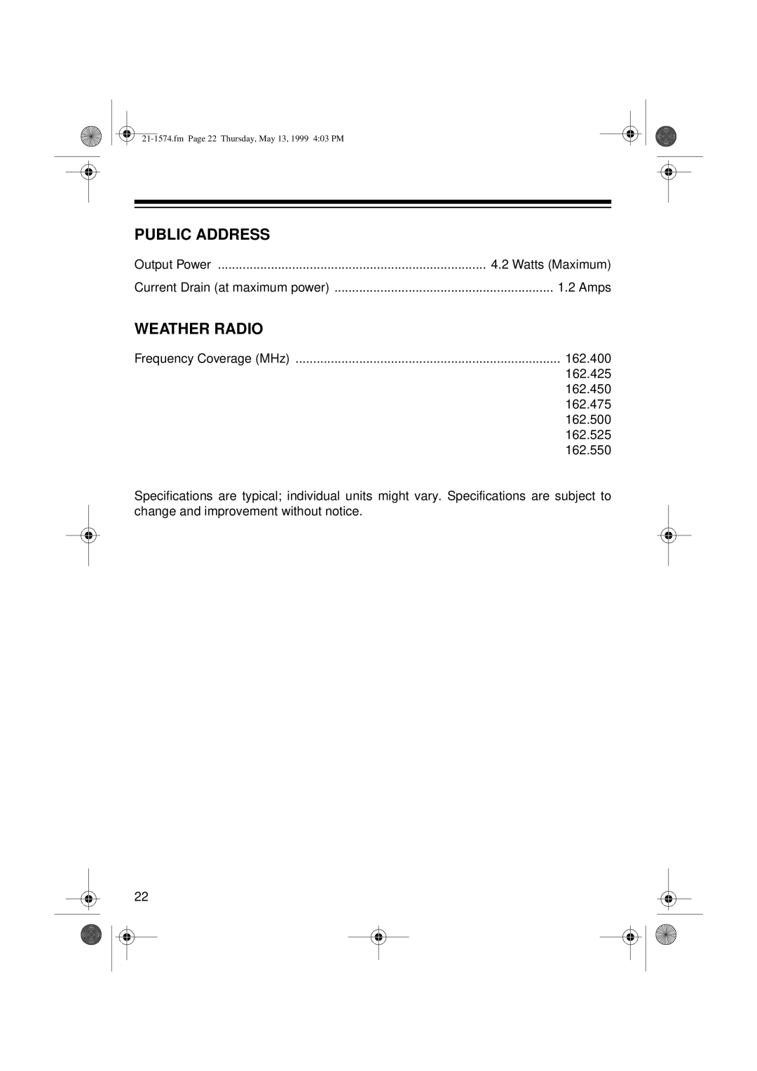 Radio Shack TRC-446 owner manual Public Address 