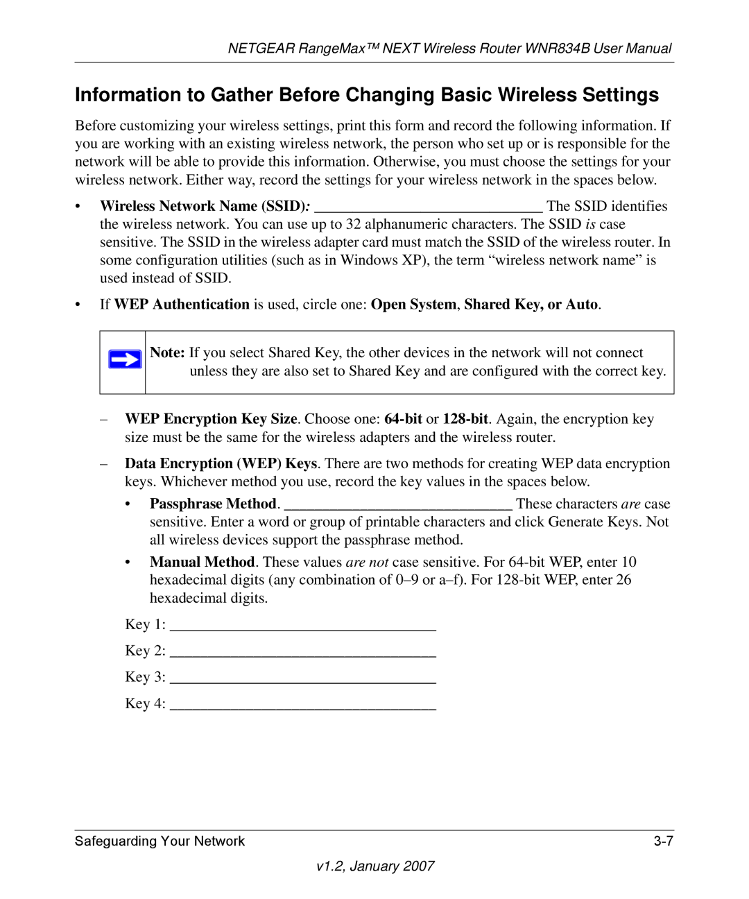 RadioLAN WNR834B user manual V1.2, January 