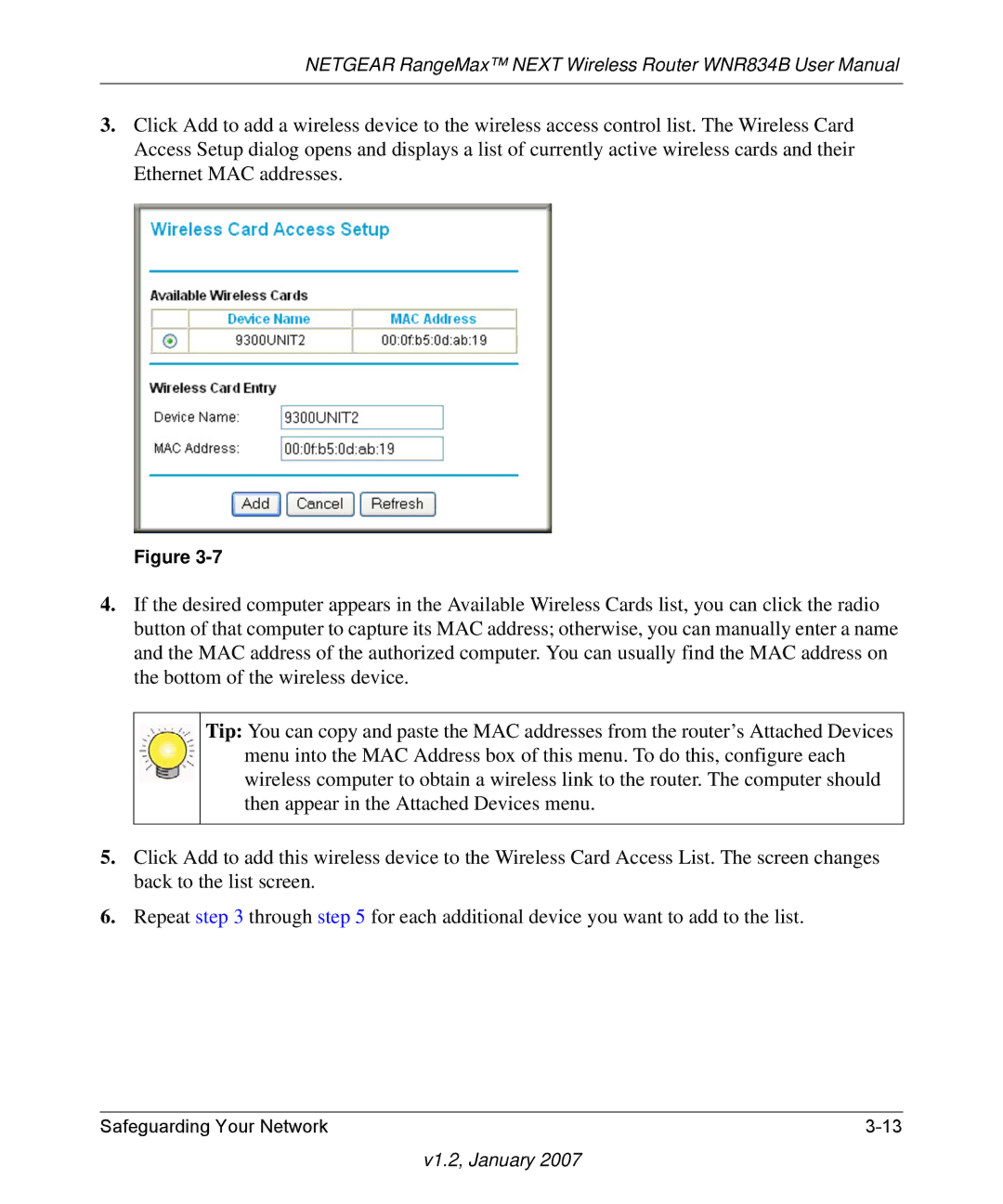 RadioLAN WNR834B user manual V1.2, January 