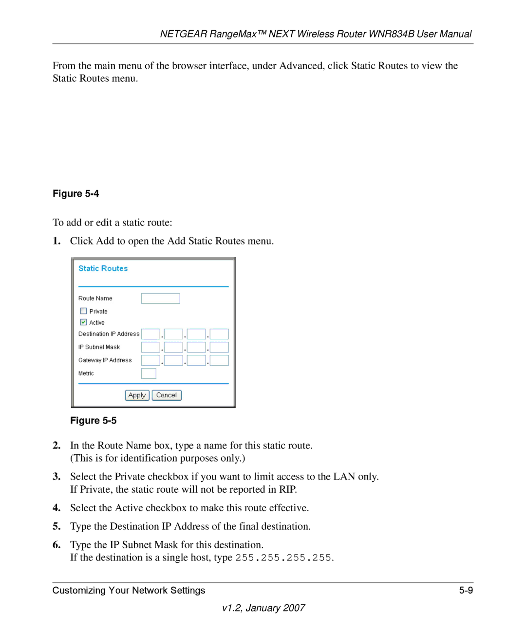 RadioLAN WNR834B user manual V1.2, January 